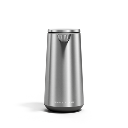Simplehuman Sensor Pump Foam in Brushed Stainless Steel, touch-free operation, drip-free design