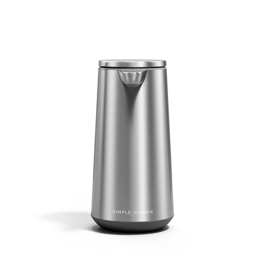 Simplehuman Sensor Pump Foam in Brushed Stainless Steel, touch-free operation, drip-free design