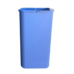 Simplehuman 24L Blue Plastic Recycling Bucket, slim profile, metal carry handle