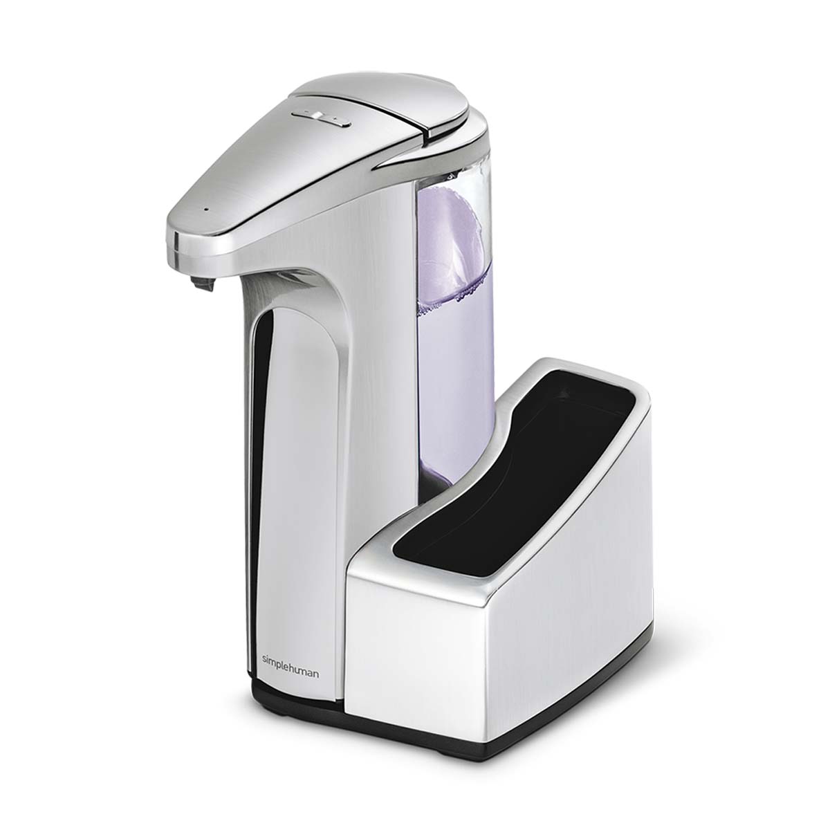 13 fl.oz. sensor pump with caddy - brushed nickel - 3/4 main view