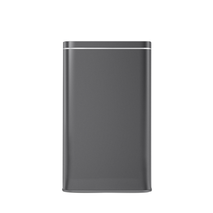Detail view of Simplehuman Cleanstation in Brushed Stainless Steel, sleek UV-C sanitizing station.