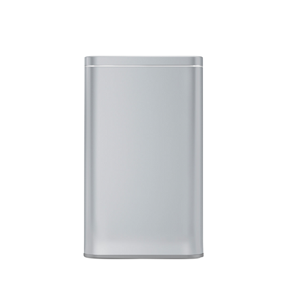 Simplehuman Cleanstation Close-up view in Brushed Stainless Steel, sleek UV-C device sanitizer casing.