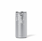 Simplehuman 9 oz. Holiday Sleeve in Silver Metallic with 2024 limited edition snowflake and pine tree design.