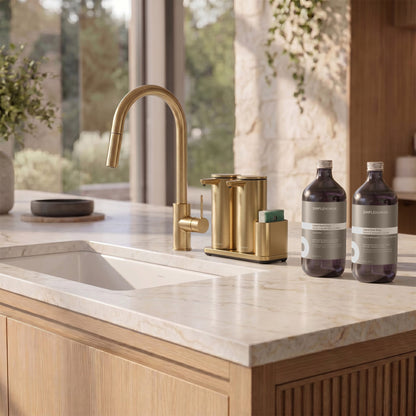 Simplehuman's Sensor Pump with Hand and Dish Soap Refill Bottles.