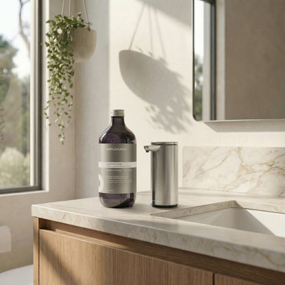 Simplehuman's Sensor Pump with Liquid Hand Soap Refill Bottle.