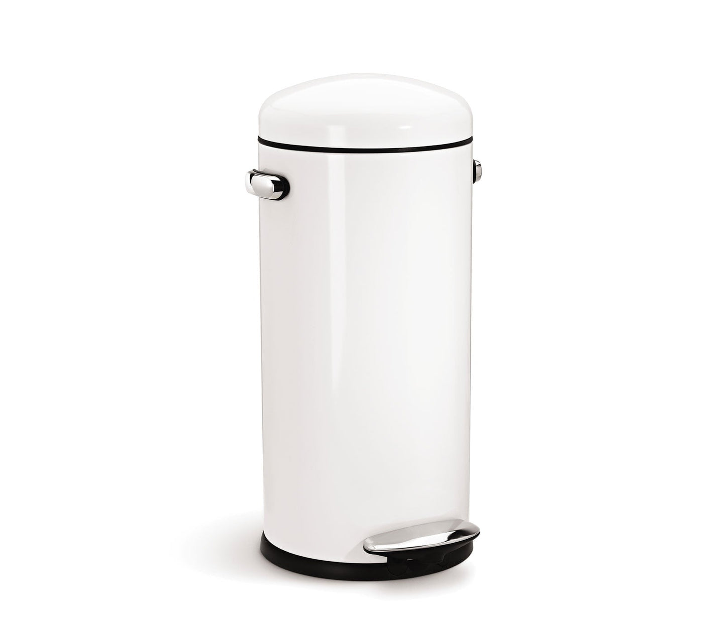 30L round retro step trash can
