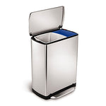 46L Steel Wide-Step Rectangular Recycler
