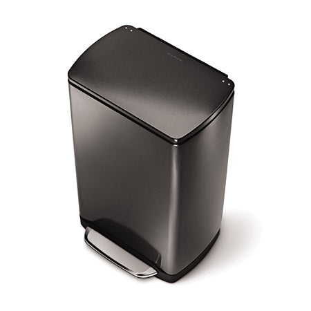 38L Wide-Step Rectangular Trash Can